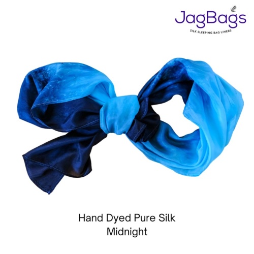 JagBag Long Silk Scarf - Midnight